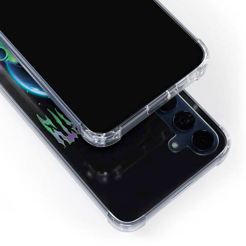 Adult Swim Rick and Morty Neon Skulls Galaxy A55 5G Clear Case