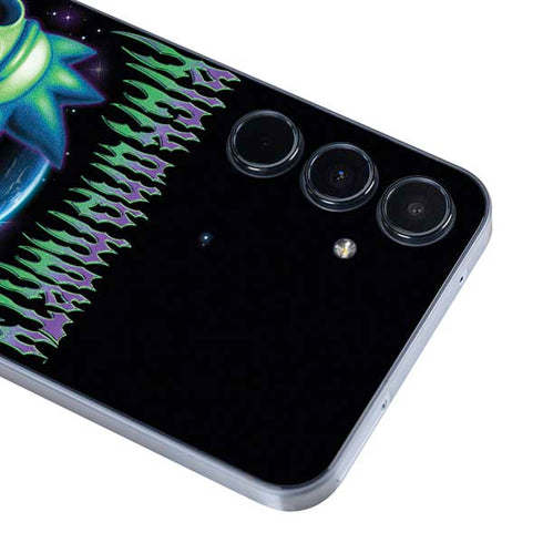 Adult Swim Rick and Morty Neon Skulls Galaxy A55 5G Skin