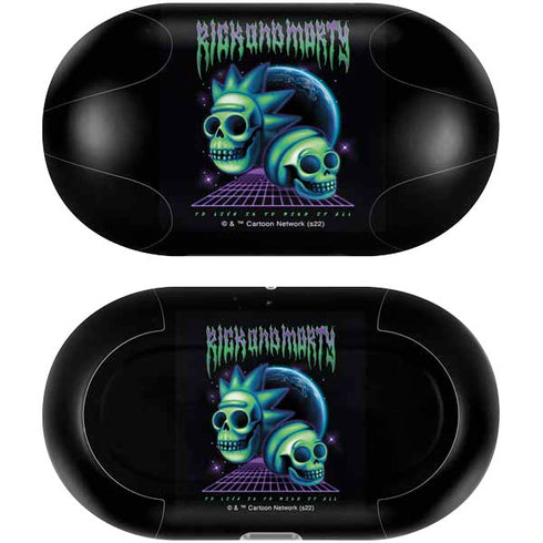 Adult Swim Rick and Morty Neon Skulls Galaxy Buds Plus Skin