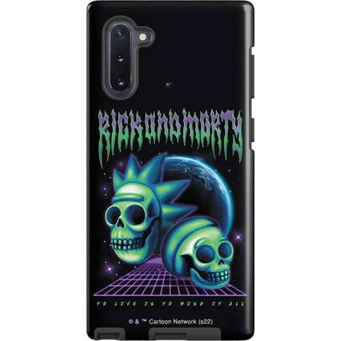 Adult Swim Rick and Morty Neon Skulls Galaxy Cases