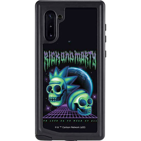 Adult Swim Rick and Morty Neon Skulls Galaxy Cases