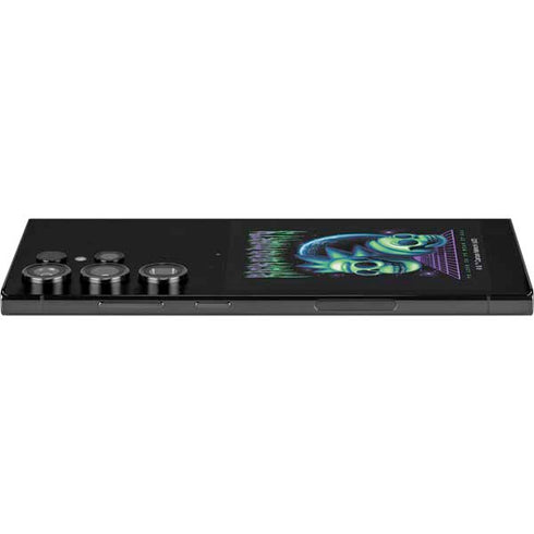 Adult Swim Rick and Morty Neon Skulls Galaxy S25 Ultra Skin