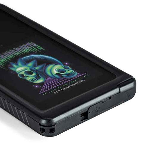 Adult Swim Rick and Morty Neon Skulls Galaxy S24 Ultra Waterproof Case