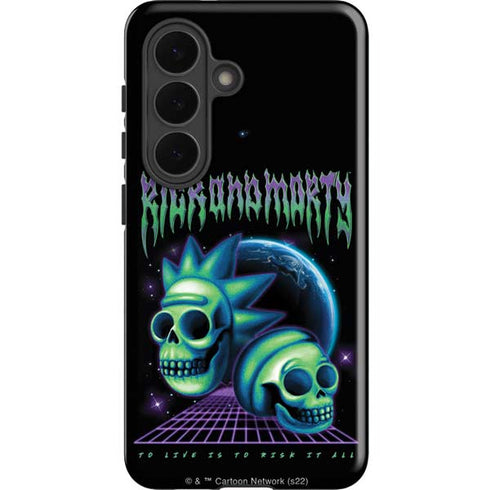 Adult Swim Rick and Morty Neon Skulls Galaxy S26 Impact Case