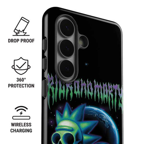 Adult Swim Rick and Morty Neon Skulls Galaxy S26 Impact Case