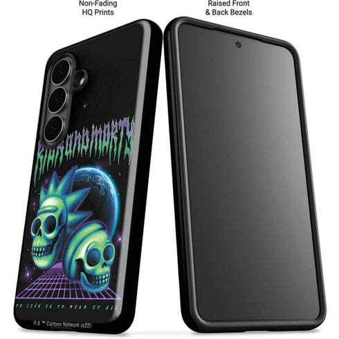 Adult Swim Rick and Morty Neon Skulls Galaxy S26 Impact Case