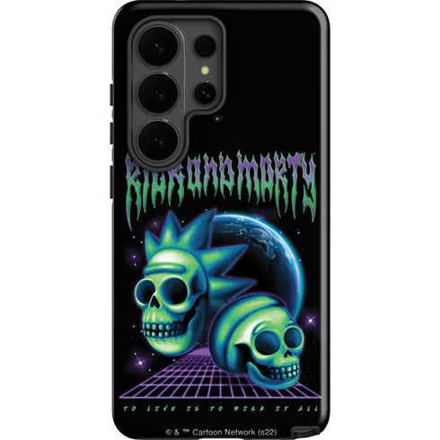 Adult Swim Rick and Morty Neon Skulls Galaxy S26 Ultra Impact Case