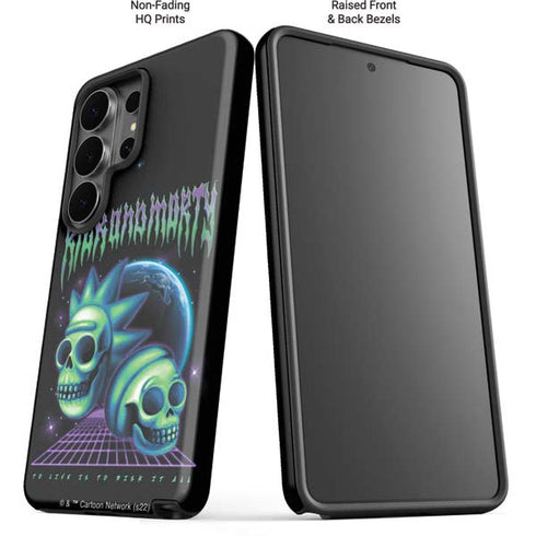 Adult Swim Rick and Morty Neon Skulls Galaxy S26 Ultra Impact Case