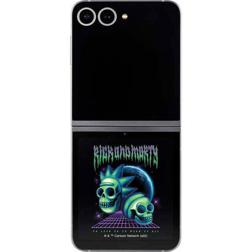 Adult Swim Rick and Morty Neon Skulls Galaxy Z Flip6 Skin