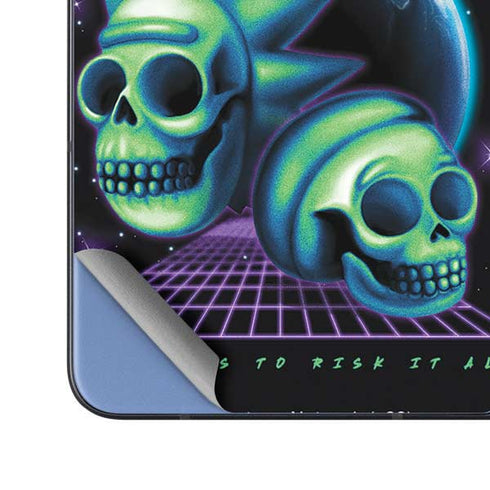 Adult Swim Rick and Morty Neon Skulls Galaxy Z Fold5 5G Skin
