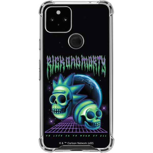 Adult Swim Rick and Morty Neon Skulls Pixel Cases