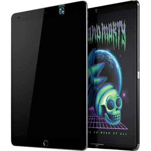 Adult Swim Rick and Morty Neon Skulls iPad Skins