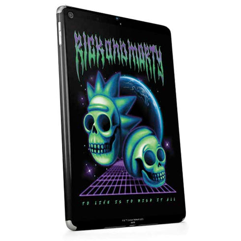 Adult Swim Rick and Morty Neon Skulls Apple iPad Skin
