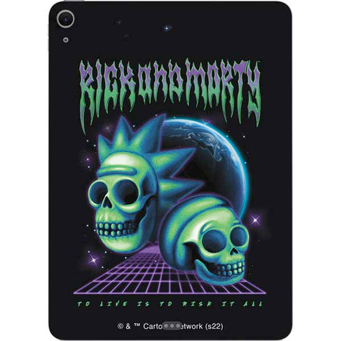 Adult Swim Rick and Morty Neon Skulls Apple iPad Air Skin