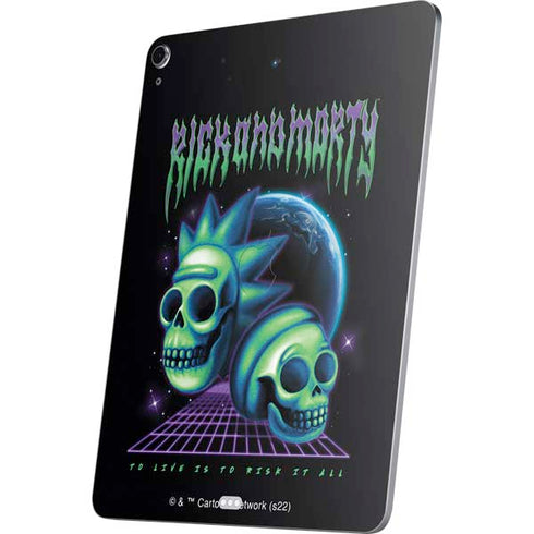 Adult Swim Rick and Morty Neon Skulls Apple iPad Air Skin