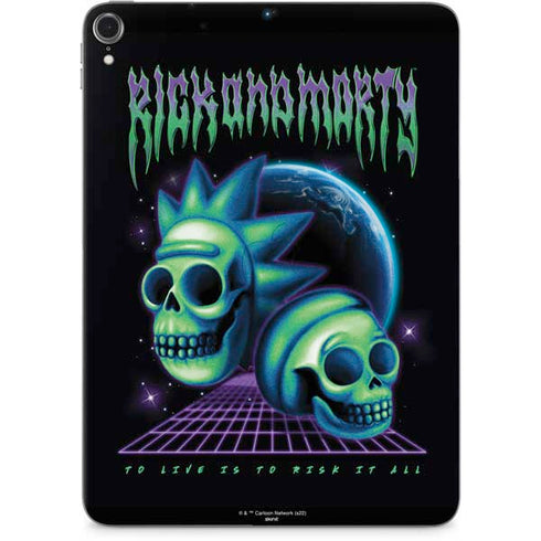 Adult Swim Rick and Morty Neon Skulls Apple iPad Pro Skin