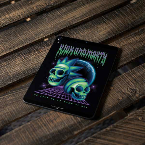 Adult Swim Rick and Morty Neon Skulls Apple iPad Pro Skin