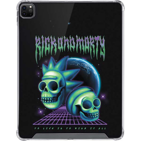 Adult Swim Rick and Morty Neon Skulls iPad Cases