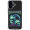 Adult Swim Rick and Morty Neon Skulls iPhone 16 Clear Case