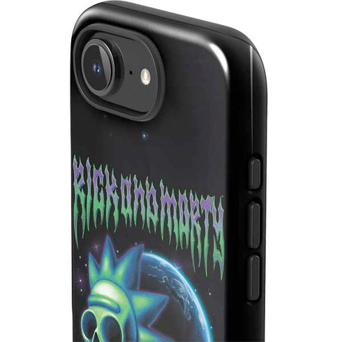 Adult Swim Rick and Morty Neon Skulls iPhone 16e Impact Case