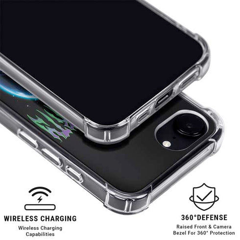 Adult Swim Rick and Morty Neon Skulls iPhone 16e MagSafe Case