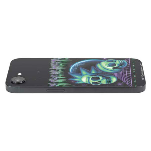 Adult Swim Rick and Morty Neon Skulls iPhone 16e Skin