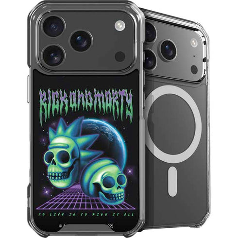 Adult Swim Rick and Morty Neon Skulls iPhone 18 Pro Max MagSafe Case