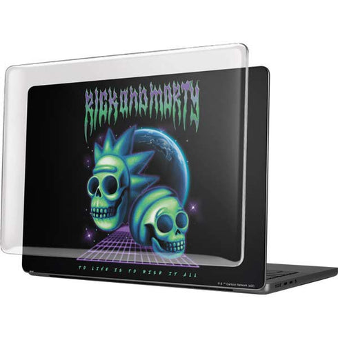Adult Swim Rick and Morty Neon Skulls MacBook Pro 14in (2021-24) Case plus Skin