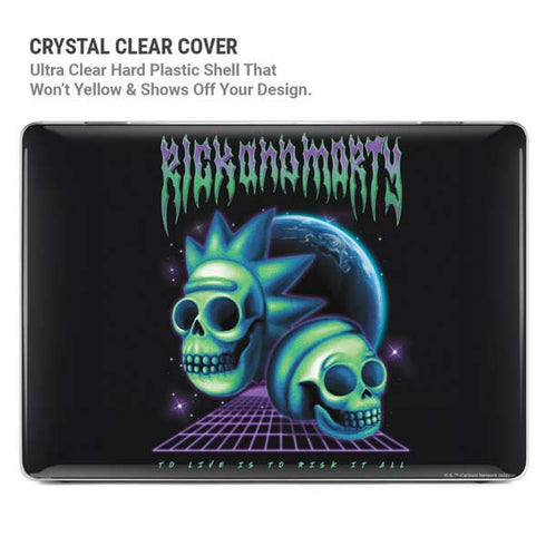 Adult Swim Rick and Morty Neon Skulls MacBook Pro 14in (2021-24) Case plus Skin