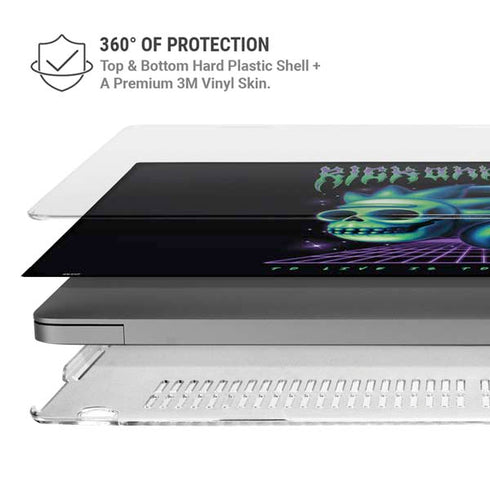 Adult Swim Rick and Morty Neon Skulls MacBook Pro 14in (2021-24) Case plus Skin