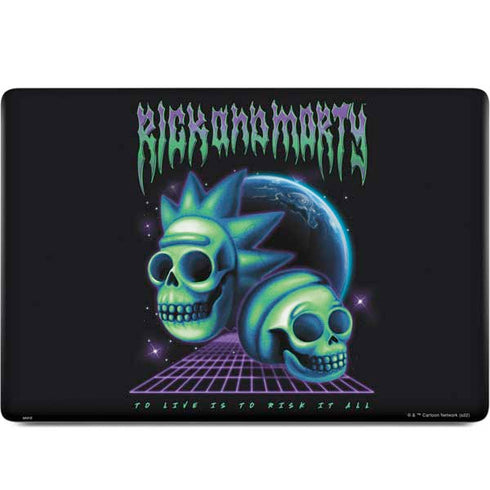 Adult Swim Rick and Morty Neon Skulls MacBook Skins