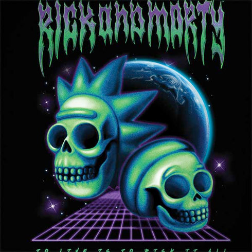 Adult Swim Rick and Morty Neon Skulls MacBook Skins