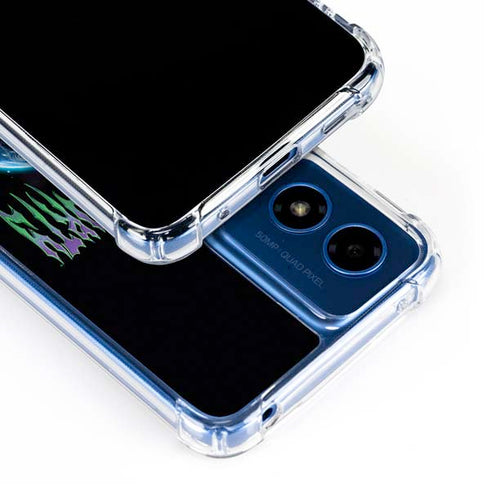Adult Swim Rick and Morty Neon Skulls Moto G Play 4G (2024) Clear Case