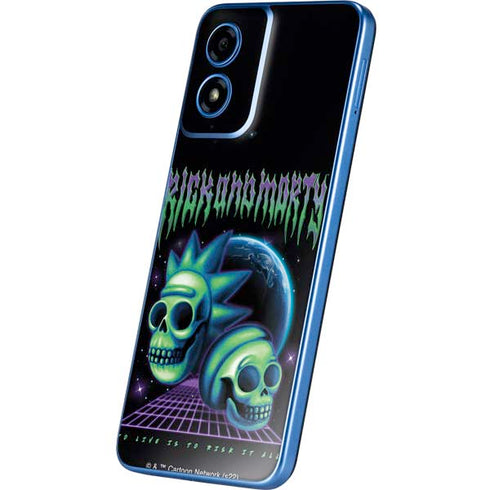 Adult Swim Rick and Morty Neon Skulls Moto G Play 4G (2024) Skin