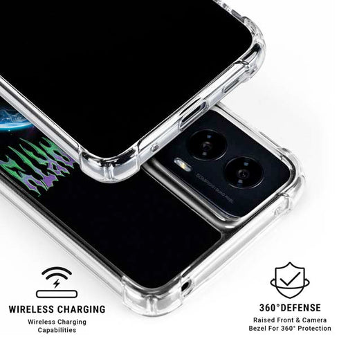 Adult Swim Rick and Morty Neon Skulls Moto G Power 5G (2024) Clear Case