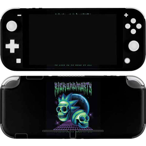 Adult Swim Rick and Morty Neon Skulls Nintendo Skins