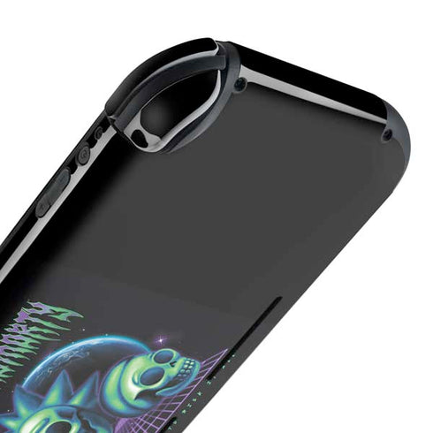 Adult Swim Rick and Morty Neon Skulls Nintendo Switch Lite Skin