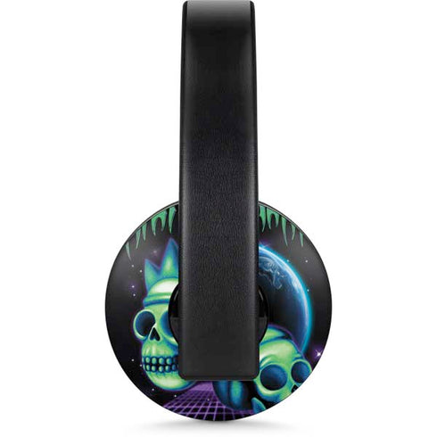 Adult Swim Rick and Morty Neon Skulls PlayStation 4 Gold Wireless Headset Skin