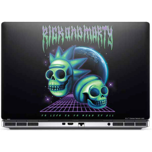 Adult Swim Rick and Morty Neon Skulls Dell Precision Skin