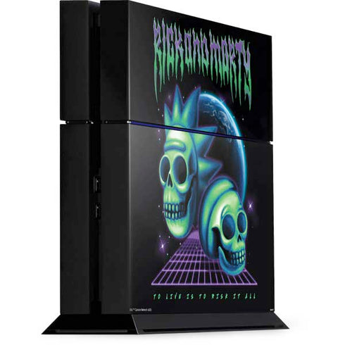 Adult Swim Rick and Morty Neon Skulls PlayStation PS4 Skins