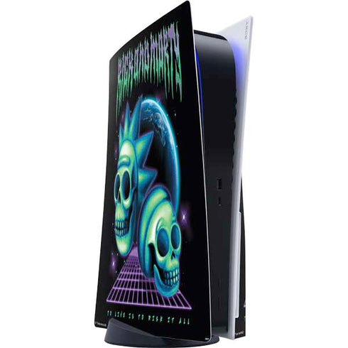 Adult Swim Rick and Morty Neon Skulls PlayStation PS5 Skins