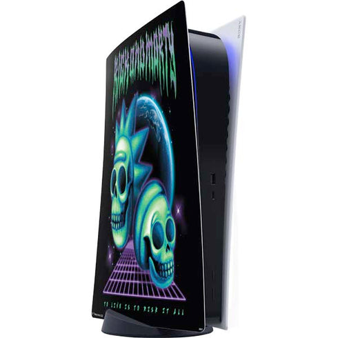 Adult Swim Rick and Morty Neon Skulls PlayStation PS5 Skins