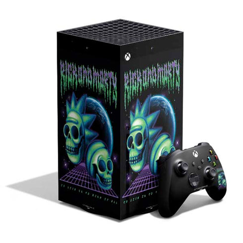 Adult Swim Rick and Morty Neon Skulls XBox Series X Digital Edition Bundle Skin
