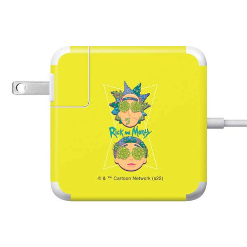 Adult Swim Rick and Morty Rick and Morty Portal Eyes 85W Power Adapter (15 and 17 inch MacBook Pro Charger) Skin