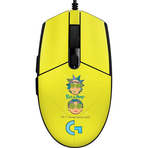 Adult Swim Rick and Morty Rick and Morty Portal Eyes G203 Prodigy RGB Wired Gaming Mouse Skin