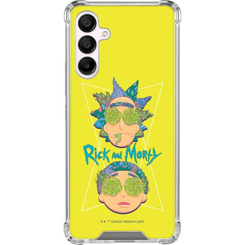 Adult Swim Rick and Morty Rick and Morty Portal Eyes Galaxy A16 5G Clear Case