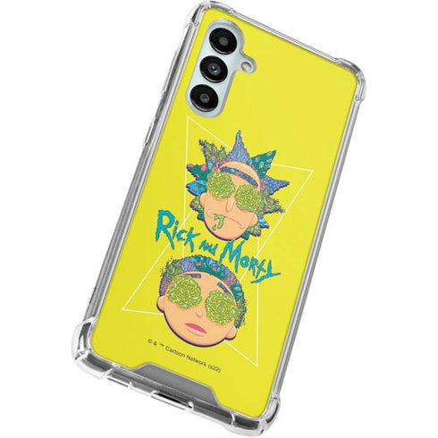 Adult Swim Rick and Morty Rick and Morty Portal Eyes Galaxy A16 5G Clear Case