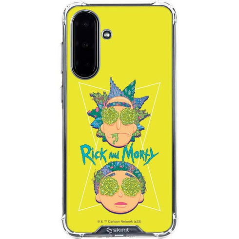 Adult Swim Rick and Morty Rick and Morty Portal Eyes Galaxy A36 5G Clear Case