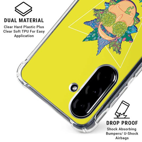 Adult Swim Rick and Morty Rick and Morty Portal Eyes Galaxy A36 5G Clear Case