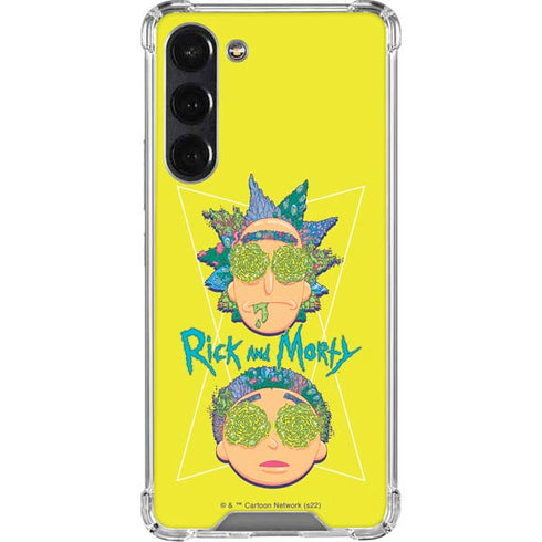 Adult Swim Rick and Morty Rick and Morty Portal Eyes Galaxy S24 FE Clear Case
